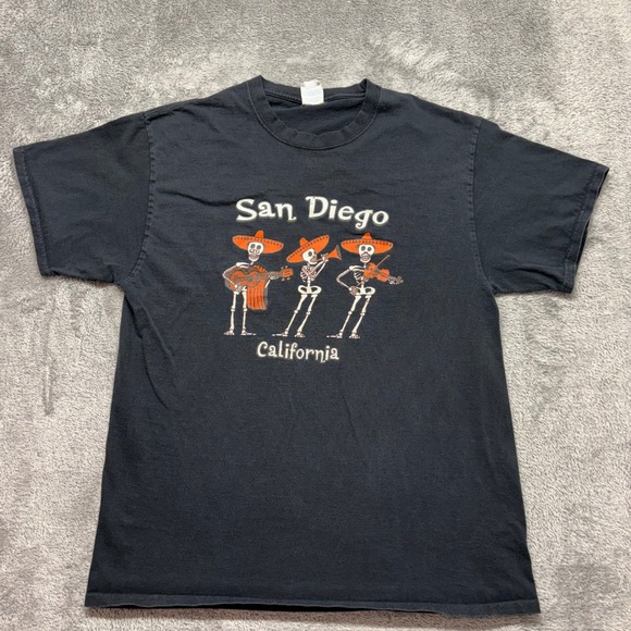 Port & Company Other - Port & Company T-Shirt Men Large Black Good San Diego Mariachi Skeletons Graphic